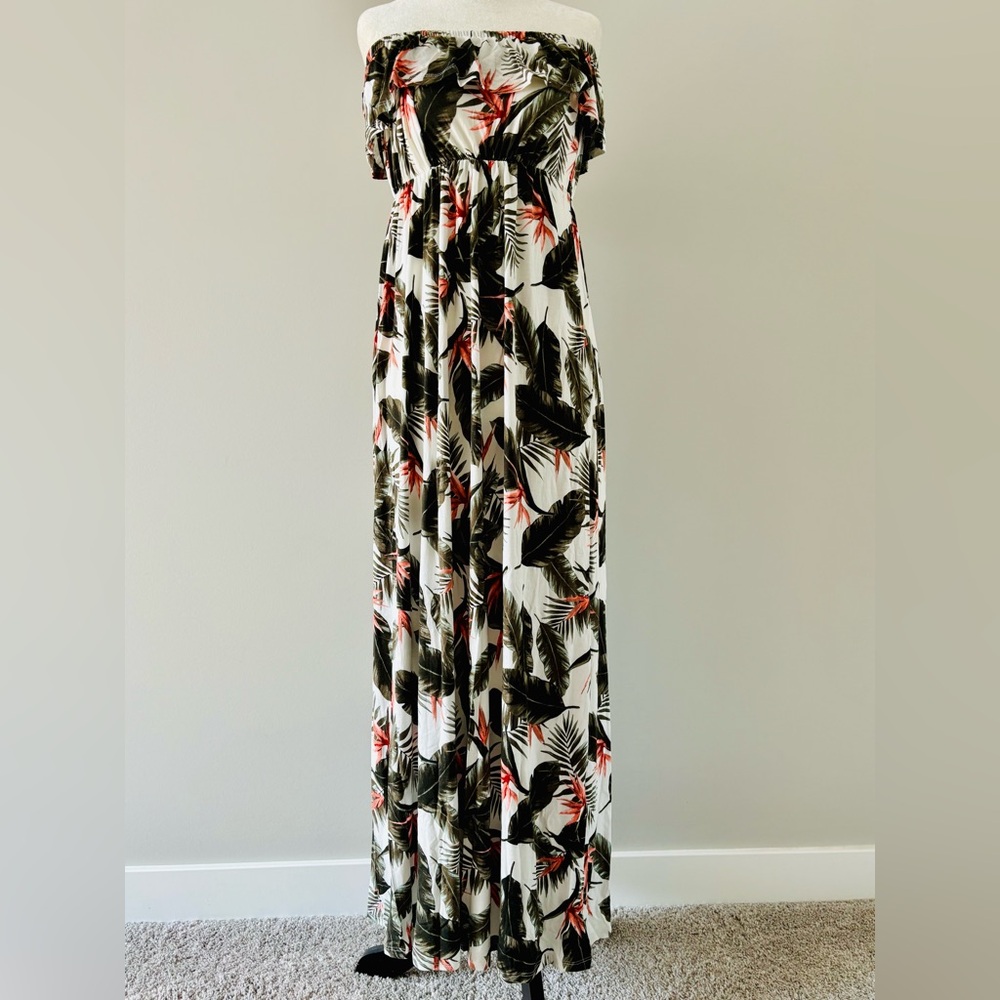 Ardene Leaf Print Maxi Dress